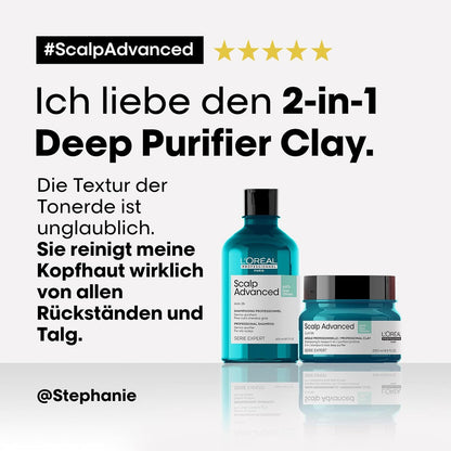 L'Oréal Professionnel Serie Expert Scalp Advanced Anti-Fettend 2-in-1 Deep Purifier Clay