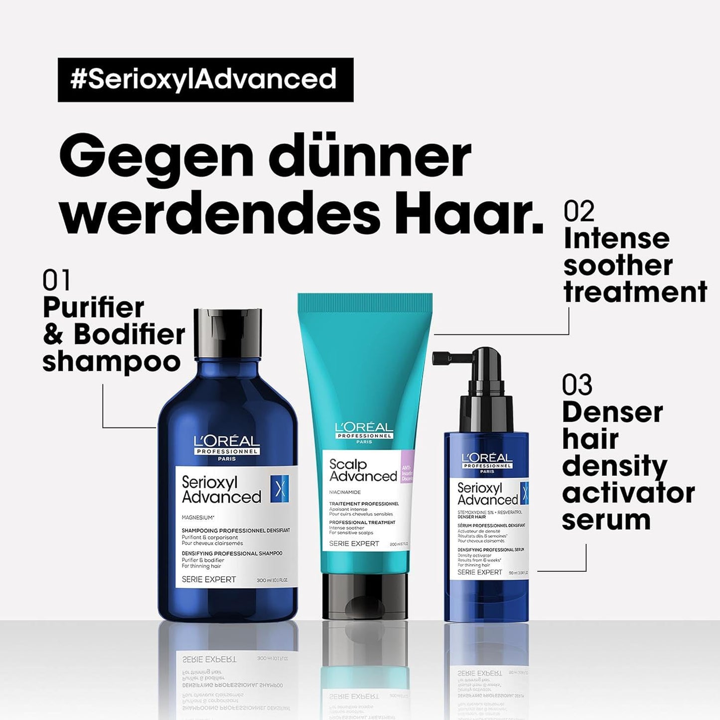 L'Oréal Professionnel Serie Expert Serioxyl Advanced für dünner werdendes Haar Purifier & Bodifier Shampoo