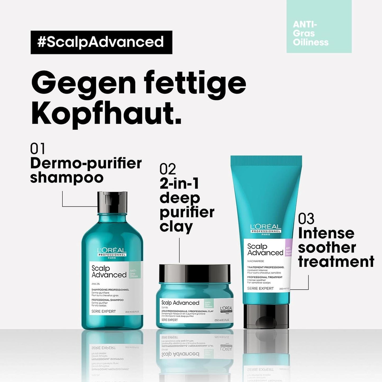 L'Oréal Professionnel Serie Expert Scalp Advanced Anti-Fettend 2-in-1 Deep Purifier Clay