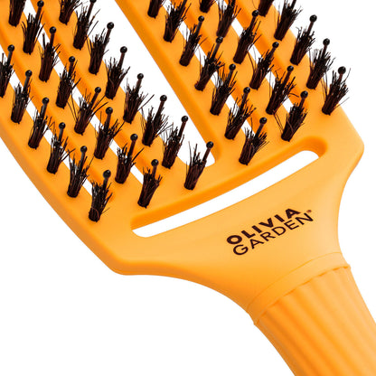 Olivia Garden Fingerbrush Combo Medium Yellow Sunshine